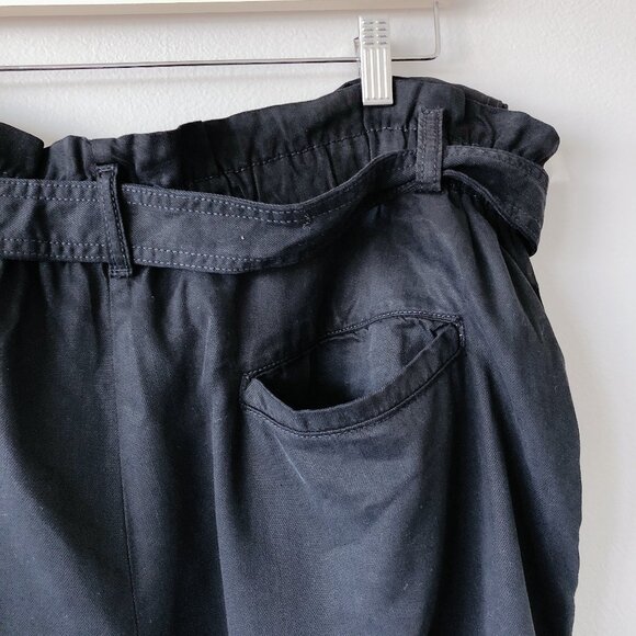 RW&Co Denim Shorts With Removable Sash XXL black shorts women’s - Picture 12 of 14